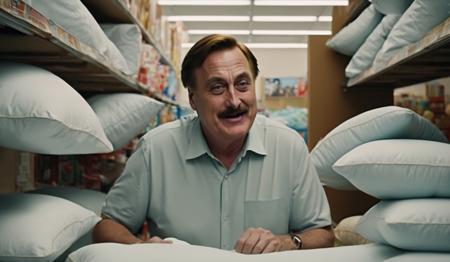 00101-_lora_MyPillow Mike Lindell SDXL - Trigger is Mikelindell Person_1_,,( Carrying a pillow_1.6),  ,Film scene with MikeLindell per.png